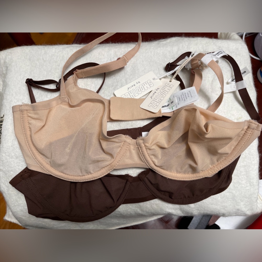Aerie Smoothez Unlined Full Coverage  32B And 32C Underwire Bundle